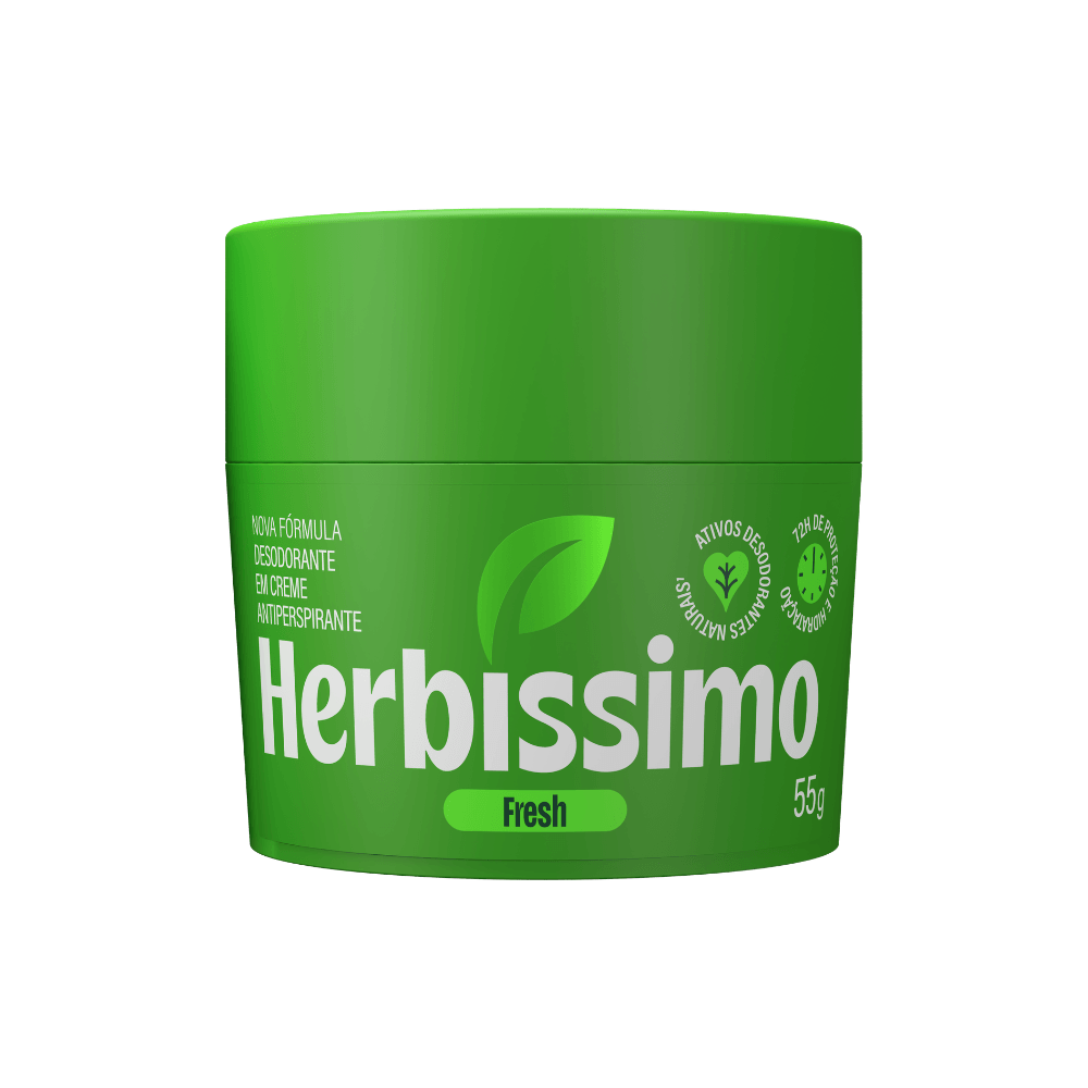 Herbíssimo | Desodorante Creme Antitranspirante Action Herbíssimo 55G
