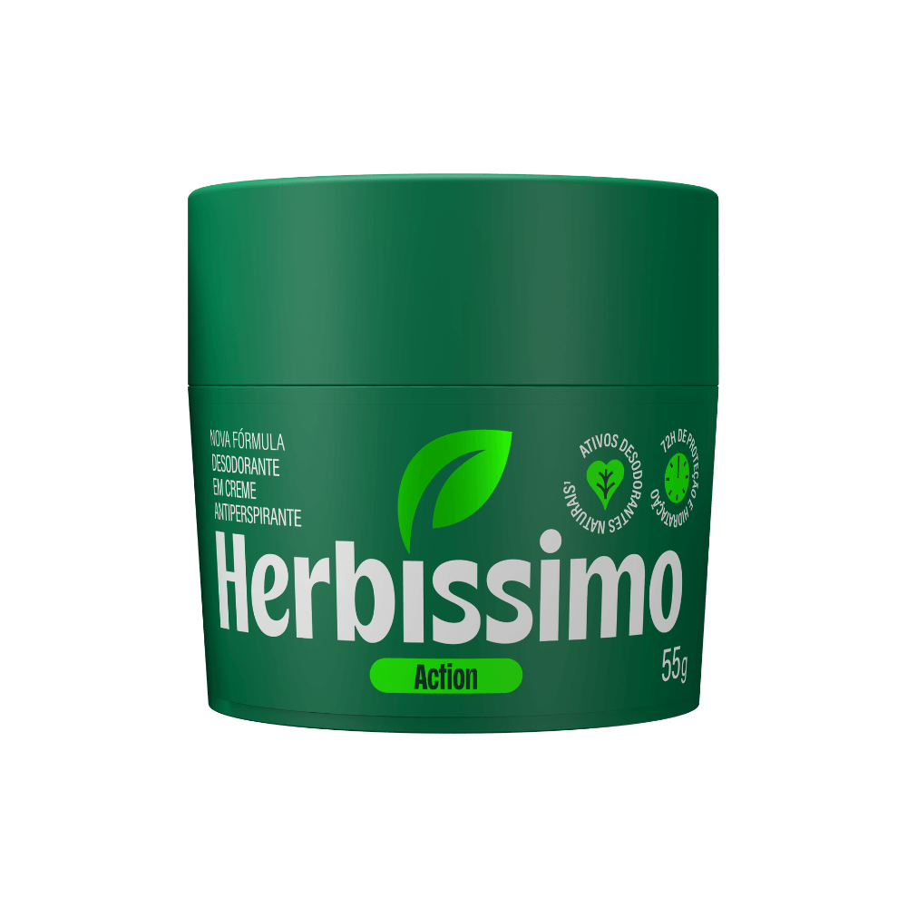 Herbíssimo | Desodorante Creme Antitranspirante Hibisco Herbíssimo 55G