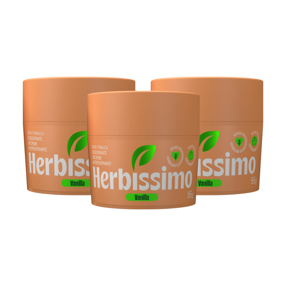Herbíssimo | Kit Desodorante Creme Antitranspirante Sensitive