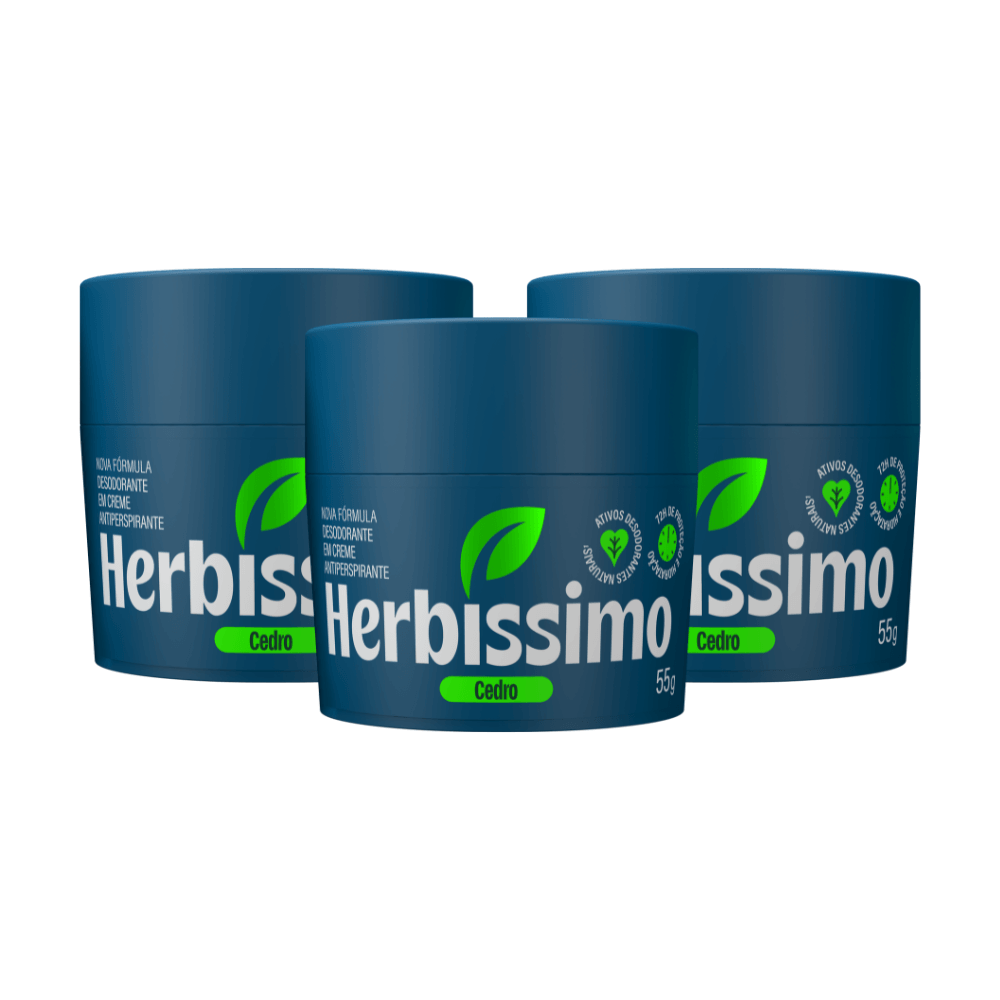 Herbíssimo | Kit Desodorante Creme Antitranspirante Sensitive
