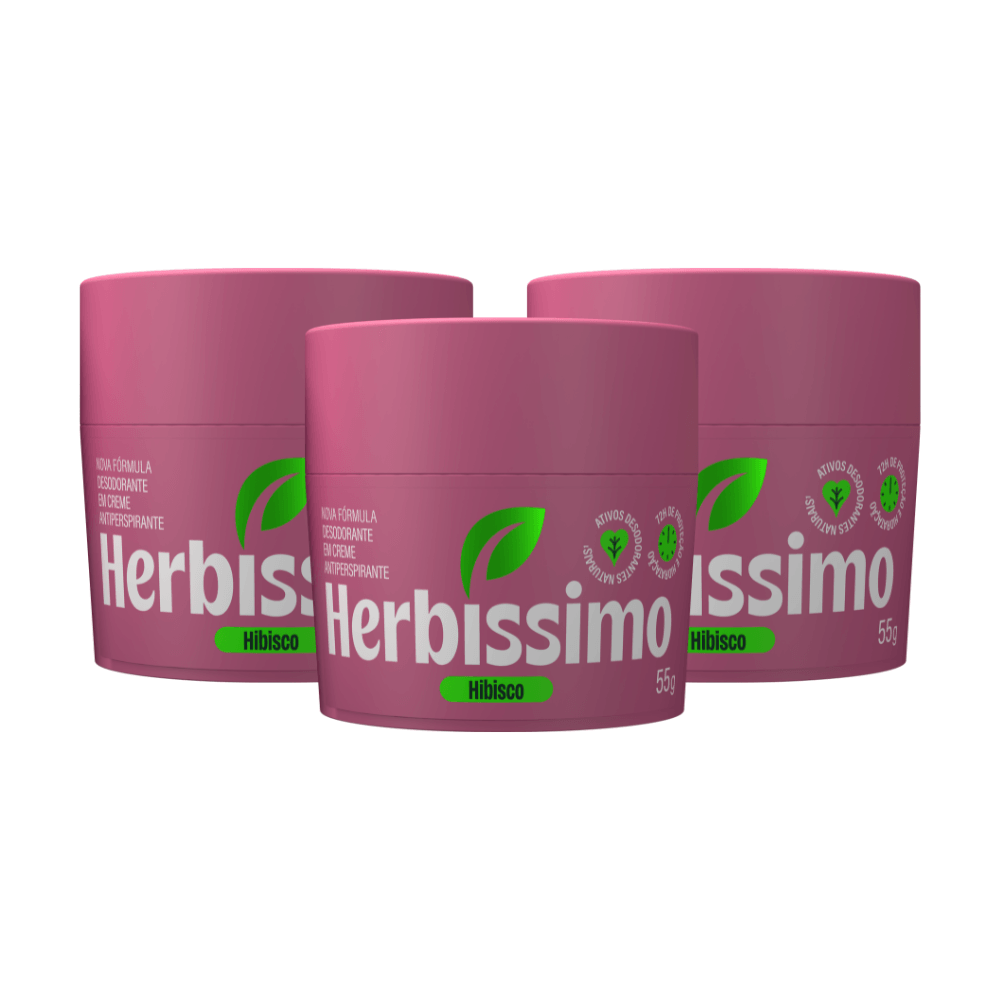 Herbíssimo | Kit Desodorante Creme Antitranspirante Lavanda