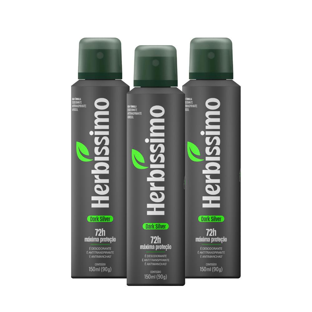 Herbíssimo | Kit Desodorante Aerosol Antitranspirante Herbíssimo