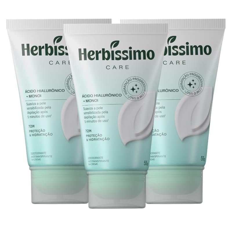 Herbíssimo | Kit Creme Desodorante Antitranspirante Herbíssimo